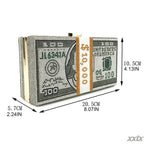money print clutch bag