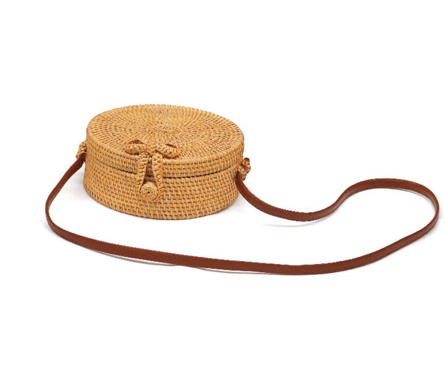 Round Rattan Bag