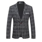 Men's Plaid Suit Jacket