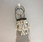 Round Straw Tote Bag