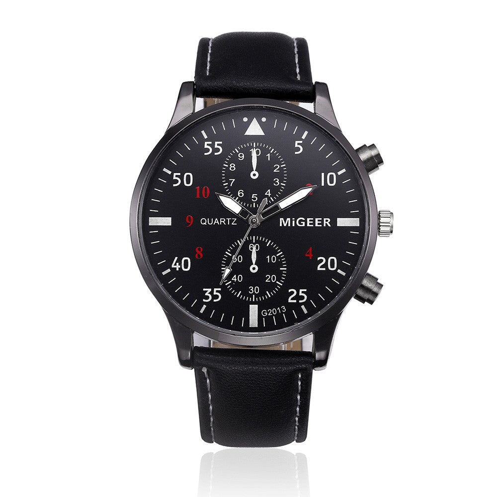 Retro Leather Band Men's Watch