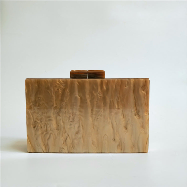 leaf vein acrylic clutch