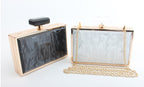 perfume bottle clutch bag