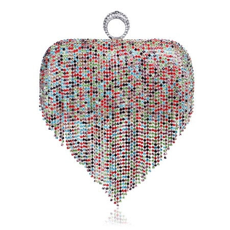 Rhinestone Ring Clutch Bag