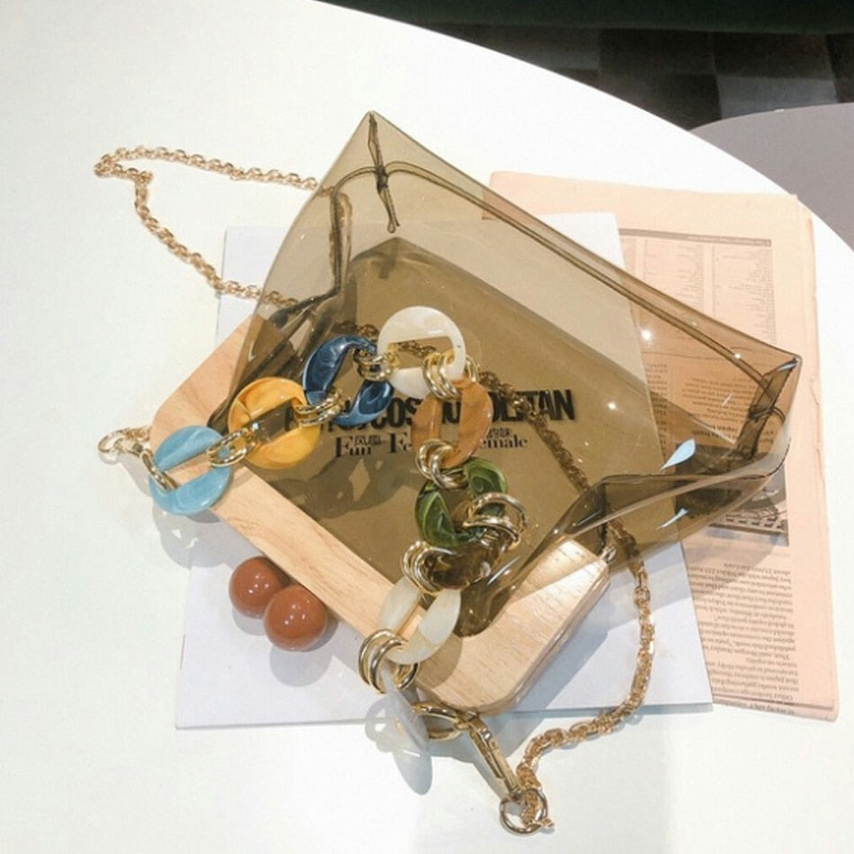 Ice Cream Color Chain Shoulder Bag