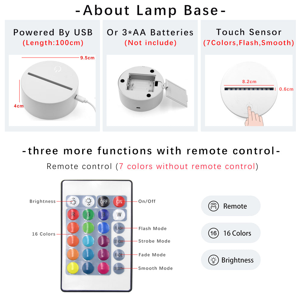 LED note board night light