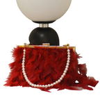  Feather Evening Clutch Bag
