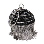 Round Fringe Evening Bag