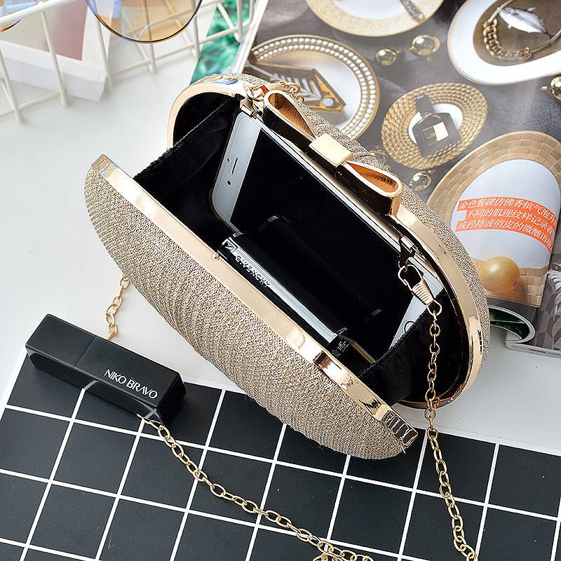 Golden Bridal Clutch Bag