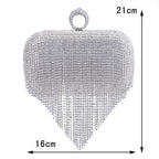 Rhinestone Ring Clutch Bag