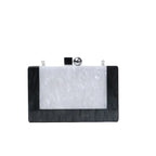 Acrylic Marble Clutch Bag
