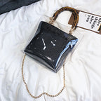 Transparent Chain Shoulder Bag