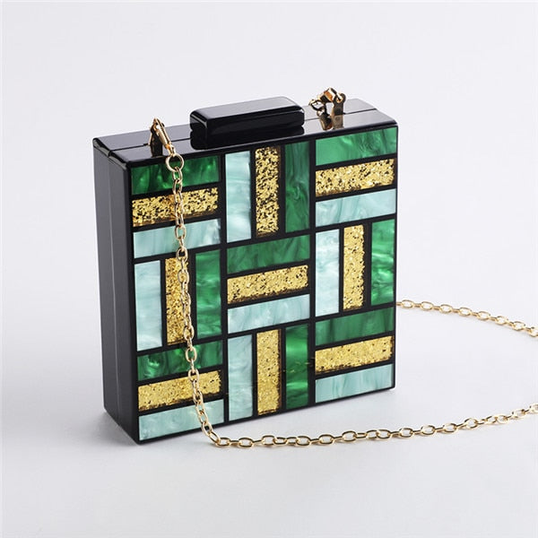 Luxury Acrylic Evening Clutch Bag