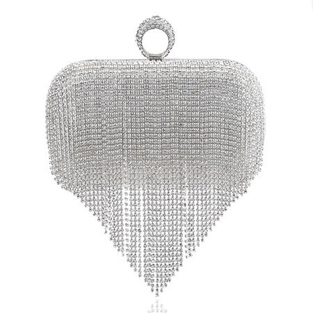 Rhinestone Ring Clutch Bag