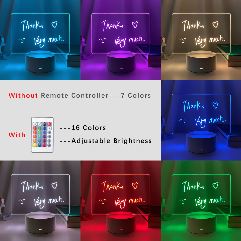 LED note board night light