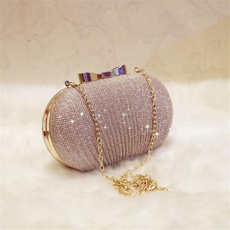 Golden Bridal Clutch Bag