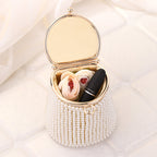 Pearl Bucket Evening Bag