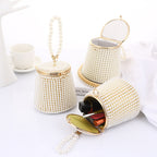 Pearl Bucket Evening Bag