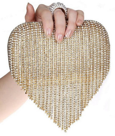Rhinestone Ring Clutch Bag