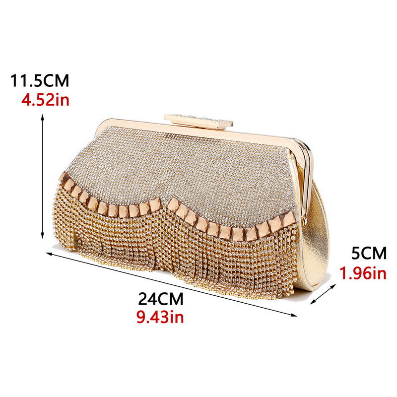 Fringed Evening Clutch Bag