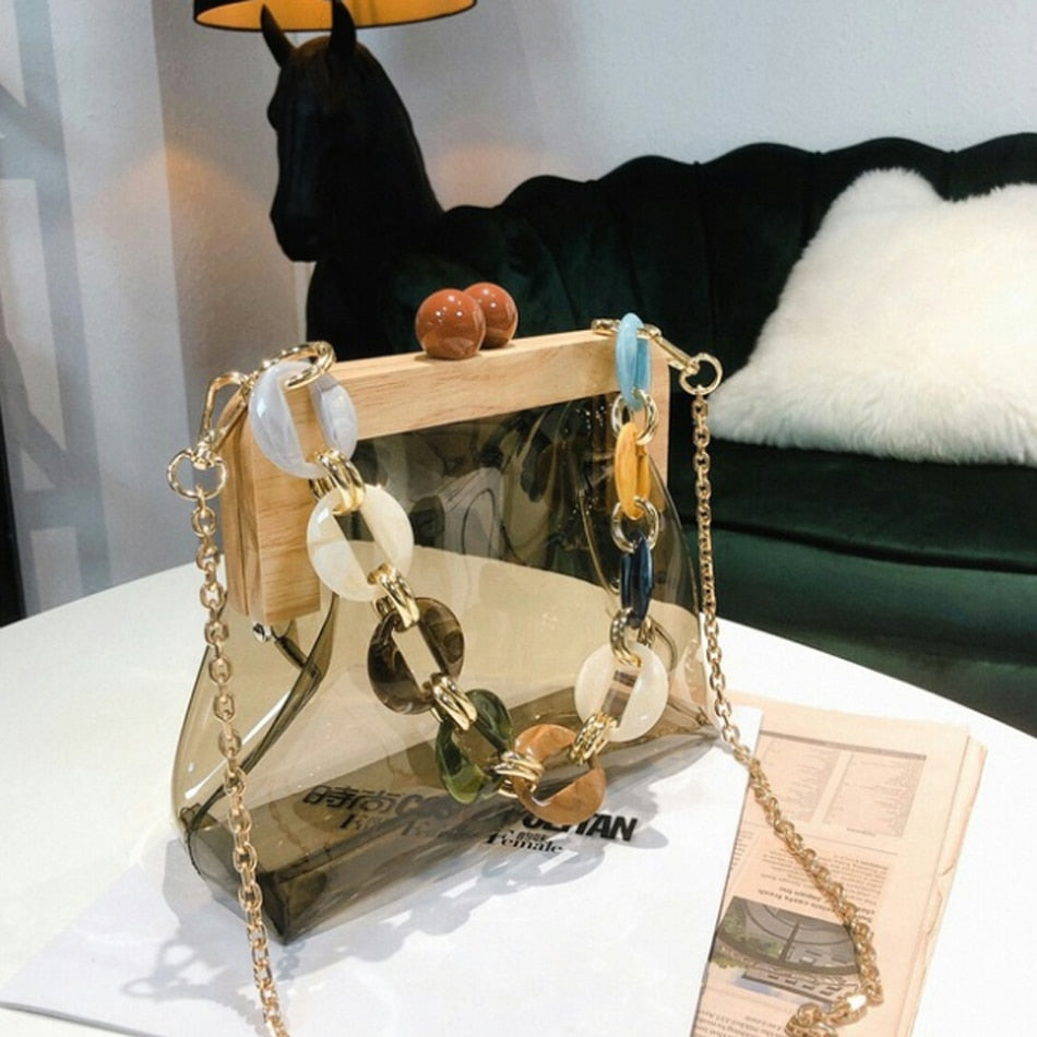 Ice Cream Color Chain Shoulder Bag