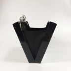 marbled acrylic clutch bag