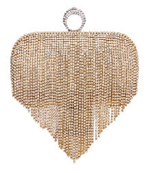 Rhinestone Ring Clutch Bag