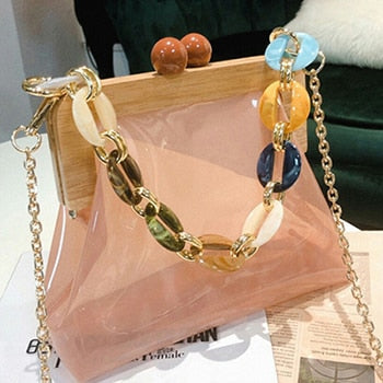 Ice Cream Color Chain Shoulder Bag