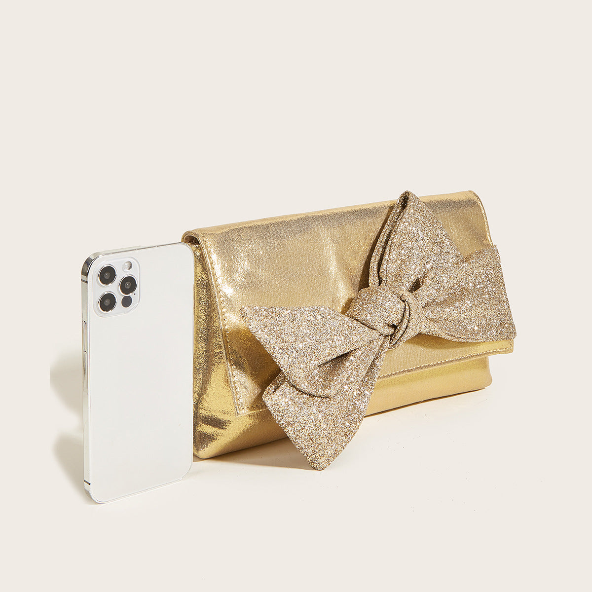 gold evening bag