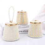 Pearl Bucket Evening Bag