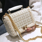 Woolen Pearl Tote Bag