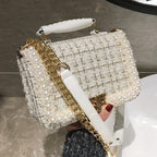 Woolen Pearl Tote Bag
