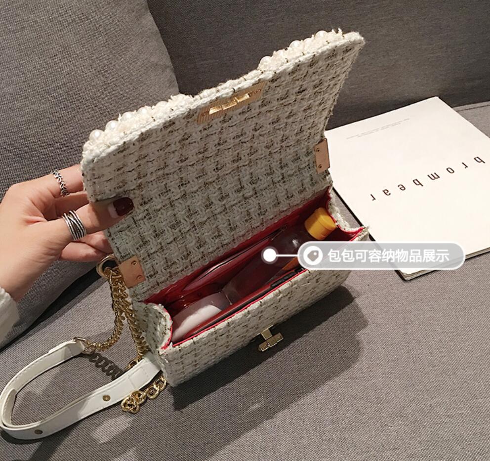 Woolen Pearl Tote Bag