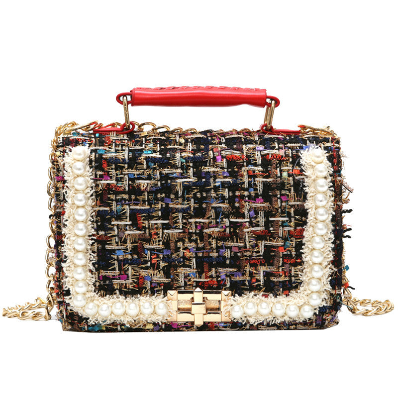 Woolen Pearl Tote Bag