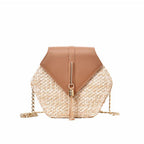  Hexagon Bohemian Straw Bag