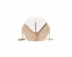 Hexagon Bohemian Straw Bag