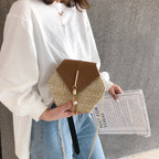  Hexagon Bohemian Straw Bag