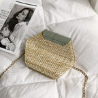  Hexagon Bohemian Straw Bag