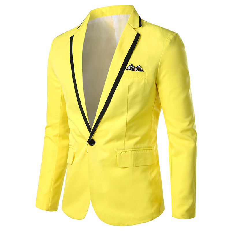 men's single button suit