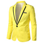 men's single button suit