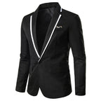 men's single button suit