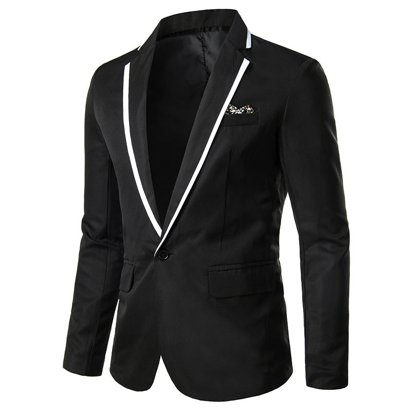men's single button suit