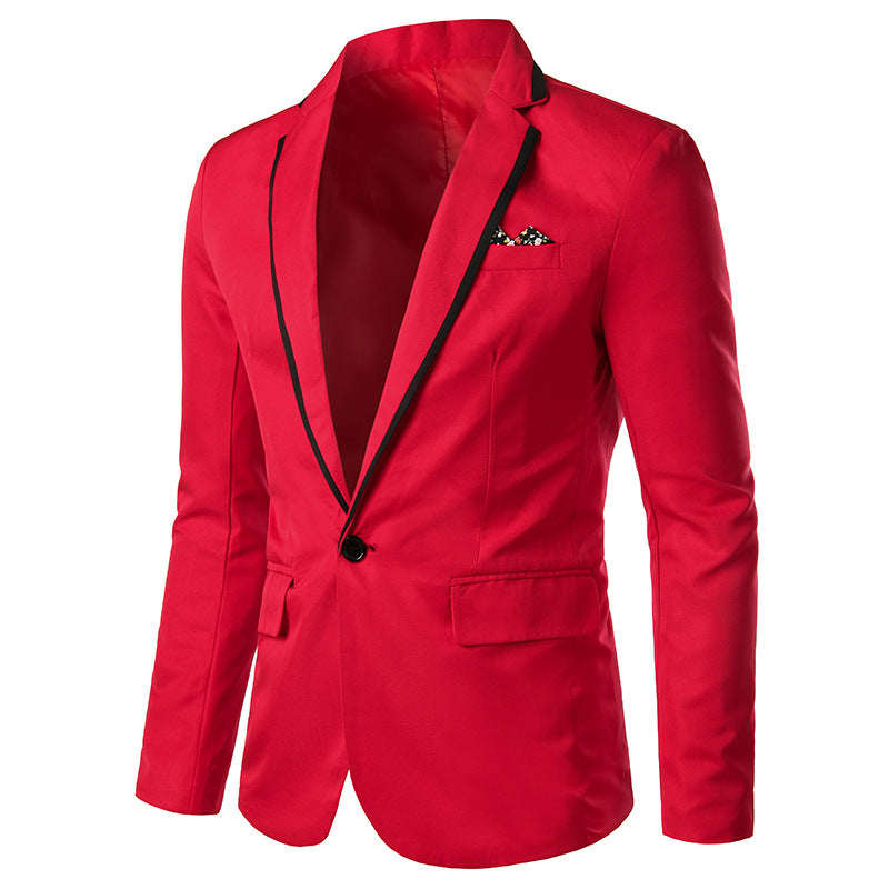 men's single button suit