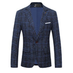 Men's Plaid Suit Jacket