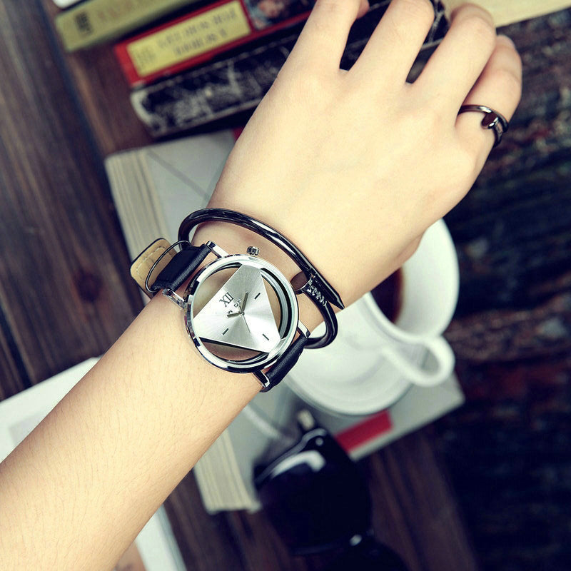 men watch hollow belt fashion Harajuku lovers watch students non mechanical quartz watch
