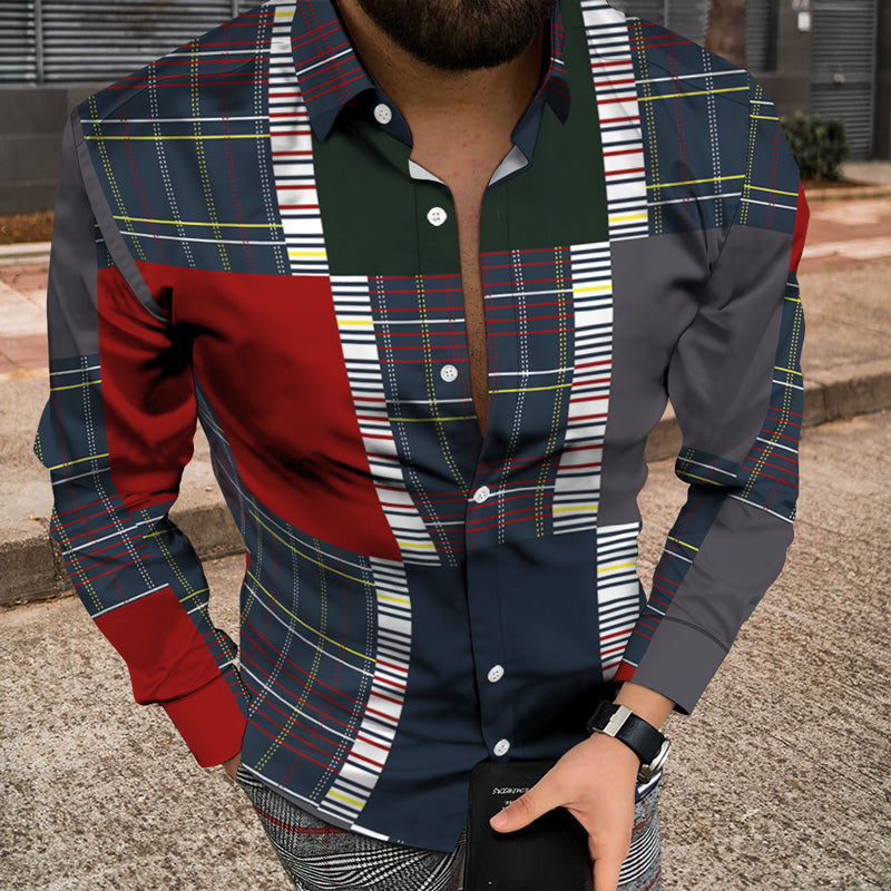 3D patchwork print jacket