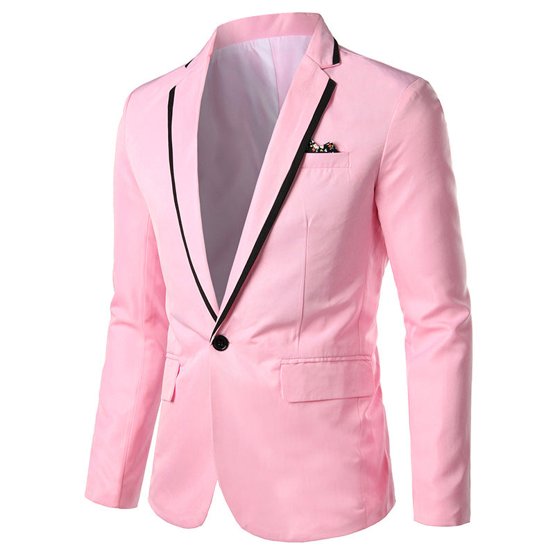 men's single button suit